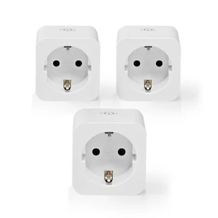 Nedis WIFIP121FWT3 inteligentny korek 3680 W Dom Biały - Systemy inteligentnych domów - miniaturka - grafika 1