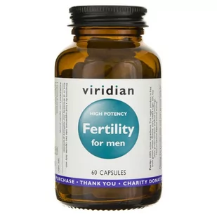 Viridian Fertility for men / Płodność dla mężczyzn (60 kapsułek) - Zdrowa żywność - miniaturka - grafika 1