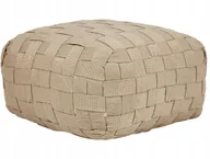 Poduszki ogrodowe - Beliani Puf ogrodowy 50 x 50 cm beżowy BODLA - miniaturka - grafika 1