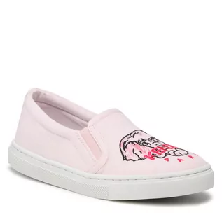 Trampki damskie - Kenzo Tenisówki KIDS - K19038 Pink 471 - grafika 1