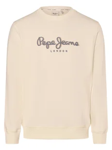 Pepe Jeans Bluza męska Mężczyźni Bawełna biały nadruk, S - Bluzy męskie - miniaturka - grafika 1