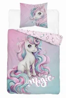 Pościel dla dzieci - Pościel dziecięca fluorescencyjna 160x200cm MAGICZNY JEDNOROŻEC - miniaturka - grafika 1