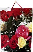 Opakowania i torebki na prezenty - Torebka Prezentowa W Kwiatki Czerwone Róże - miniaturka - grafika 1