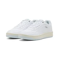 Buty trekkingowe damskie - Sneakersy Court Classy PUMA White Sea Glass Silver Blue Metallic - miniaturka - grafika 1