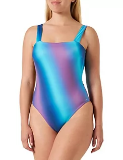 Stroje kąpielowe - sloggi Shore Damski kostium kąpielowy Fornillo One Piece, Turquoise - Dark Combination, XS - grafika 1