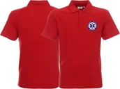 Odzież robocza - Promostars LPP - Koszulka Polo męska PAŃSTWOWE RATOWNICTWO MEDYCZNE czerwona - miniaturka - grafika 1