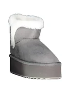 Botki damskie - Geographical Norway Botki zimowe "Oslo" w kolorze szarym - miniaturka - grafika 1