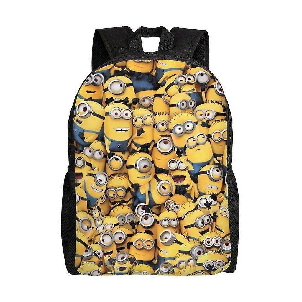 Minionki Wszechstronny plecak Zmywalny plecak szkolny w stylu casual Modna torba na komputer z tkaniny Oxford Unisex-hjka2501
