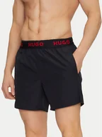Kąpielówki męskie - HUGO Szorty kąpielowe Tap 50534495 Czarny Regular Fit - miniaturka - grafika 1