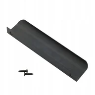 Meble modułowe i akcesoria - Uchwyt meblowy krawędziowy czarny 128x148mm - miniaturka - grafika 1