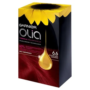 Garnier, Olia, Farba do włosów, 6.6 Intensywna czerwień - Farby do włosów i szampony koloryzujące - miniaturka - grafika 1
