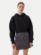 Bluzy damskie - Alpha Industries Bluza 148041 Czarny Regular Fit - miniaturka - grafika 1