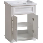 Szafki łazienkowe - Szafka z Umywalką Retro 820 Palace White Comad Biały Andersen - miniaturka - grafika 1