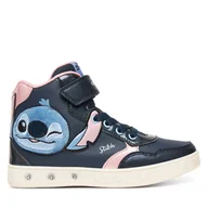 Buty dla dziewczynek - Sneakersy Geox J Skylin J568WH 0BCKN C0694 D Granatowy - miniaturka - grafika 1