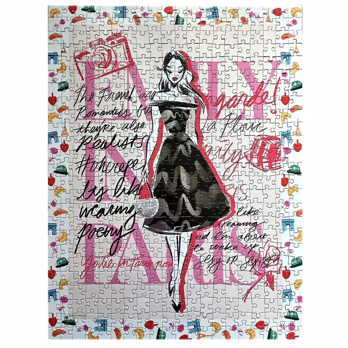 Puzzle 500 El Emily In Paris Black Dress Serial Modne Eleganckie, 36X48 Cm