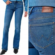 Spodnie damskie - Wrangler BOOTCUT Vintage Blue ROZSZERZANE DAMSKIE SPODNIE JEANSOWE W28 L32 - miniaturka - grafika 1