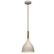 Lampy sufitowe - Subtelna, beżowo-złota lampa wisząca LX 4005 z serii NOAK - miniaturka - grafika 1