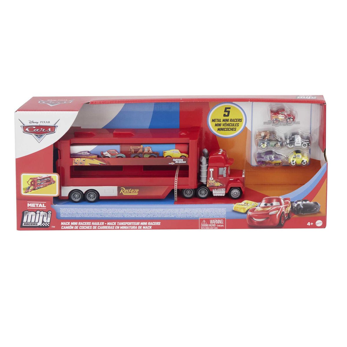 Tir Maniek Marian Transporter Mattel Cars Mini Mack i 5 samochodzików