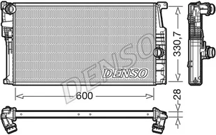 Chłodnica, układ chłodzenia silnika Denso DRM05015 - Układ chłodzenia - akcesoria - miniaturka - grafika 1