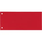 Przekładki do segregatorów - Esselte Przekładki kartonowe 1/3 A4 - czerwone - miniaturka - grafika 1