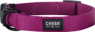 Obroże dla psów - Chaba CHABA OBROŻA TAŚMA REG XL 25mm/38-65cm BORDO - miniaturka - grafika 1