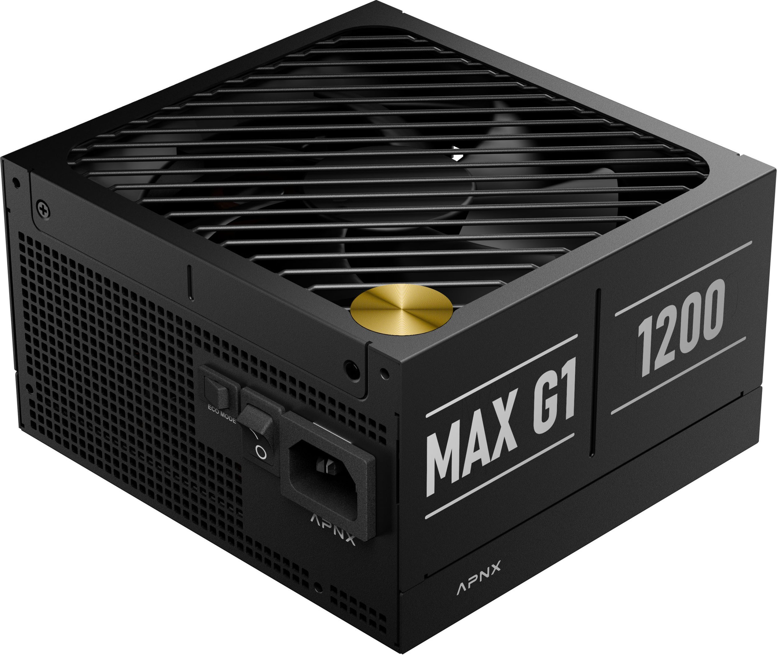 PNX MAX G1 1.200W 80 PLUS Gold zasilacz, ATX 3.1, PCIe 5.1, w pełni modularny, kompaktowy - 1.200 Watt, czarny APPG-MXK2FEC.X1