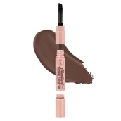 Pomada do brwi - J.Cat Attention 4-in-1 Pomade Brow Gel Pomada do stylizacji brwi 4w1, Dark Brown - miniaturka - grafika 1