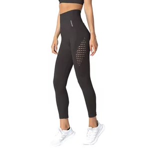 Legginsy - Legginsy bezszwowe damskie Carpatree Phase Seamless grafitowe CP-PSL-GR XS - grafika 1