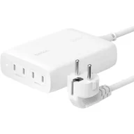 Ładowarki do telefonów - BELKIN ŁADOWARKA 4X PORT USB-C GAN 200W, BIAŁA - miniaturka - grafika 1