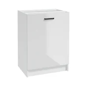 Szafki kuchenne - Szafka kuchenna stojąca First 60 cm kolor biały/czarny - miniaturka - grafika 1