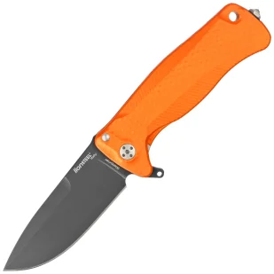 Nóż składany LionSteel SR22A Orange Aluminum, Black Sleipner by Molletta (SR22A OB) - Noże - miniaturka - grafika 1
