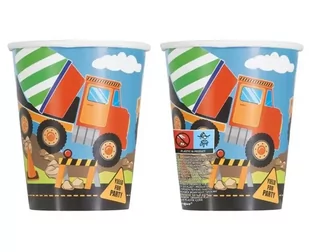 Kubeczki papierowe Budowa 266ml 8szt - Godan - Zestawy szkolne - miniaturka - grafika 1