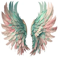 Pasmanteria - Naprasowanka Skrzydla anioł sztuka 13 - miniaturka - grafika 1