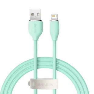 Baseus kabel, przewód USB Lightning 2,4A długość 1,2 m Jelly Liquid Silica Gel zielony CAGD000006 - Kable USB - miniaturka - grafika 2