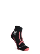 Skarpetki kolarskie - Skarpety do biegania damskie X-Socks Trail Run Discover Ankle - x black/dusty rose - miniaturka - grafika 1