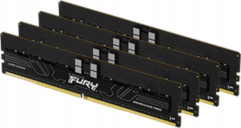 KINGSTON 64GB 6400MT/s DDR5 ECC Reg CL32 DIMM Kit of 4 FURY Renegade Pro EXPO KF564R32RBEK4-64