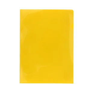 Biurfol Obwoluta A4 "L" 0,20mic. - żółta - Ofertówki - miniaturka - grafika 1