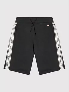 Champion Szorty sportowe Bermuda 305920 Czarny Regular Fit - Spodnie i spodenki dla dziewczynek - miniaturka - grafika 1