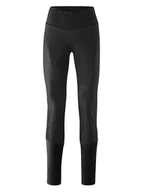 Spodnie sportowe damskie - Gonso Softshellowe legginsy kolarskie w kolorze czarnym - miniaturka - grafika 1