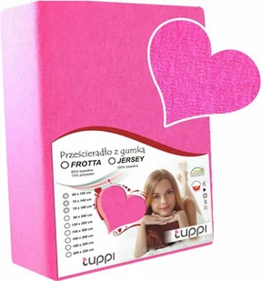 Prześcieradło do łóżeczka 140x70 JERSEY z gumką różowy - Prześcieradła dla dzieci - miniaturka - grafika 1