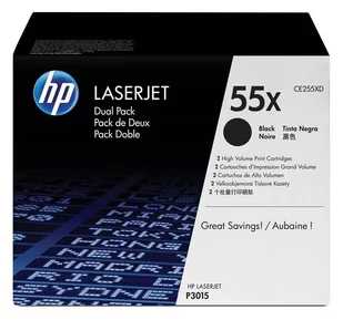 HP "Contains two (2) HP LaserJet Black High Capacity Print Cartridges up CE255XD - Tonery zamienniki - miniaturka - grafika 2