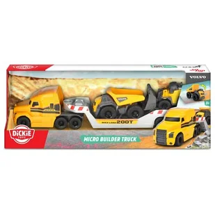 Dickie Laweta MACK Micro Builder 32cm 372-5005 372-5005 - Samochody i pojazdy dla dzieci - miniaturka - grafika 1