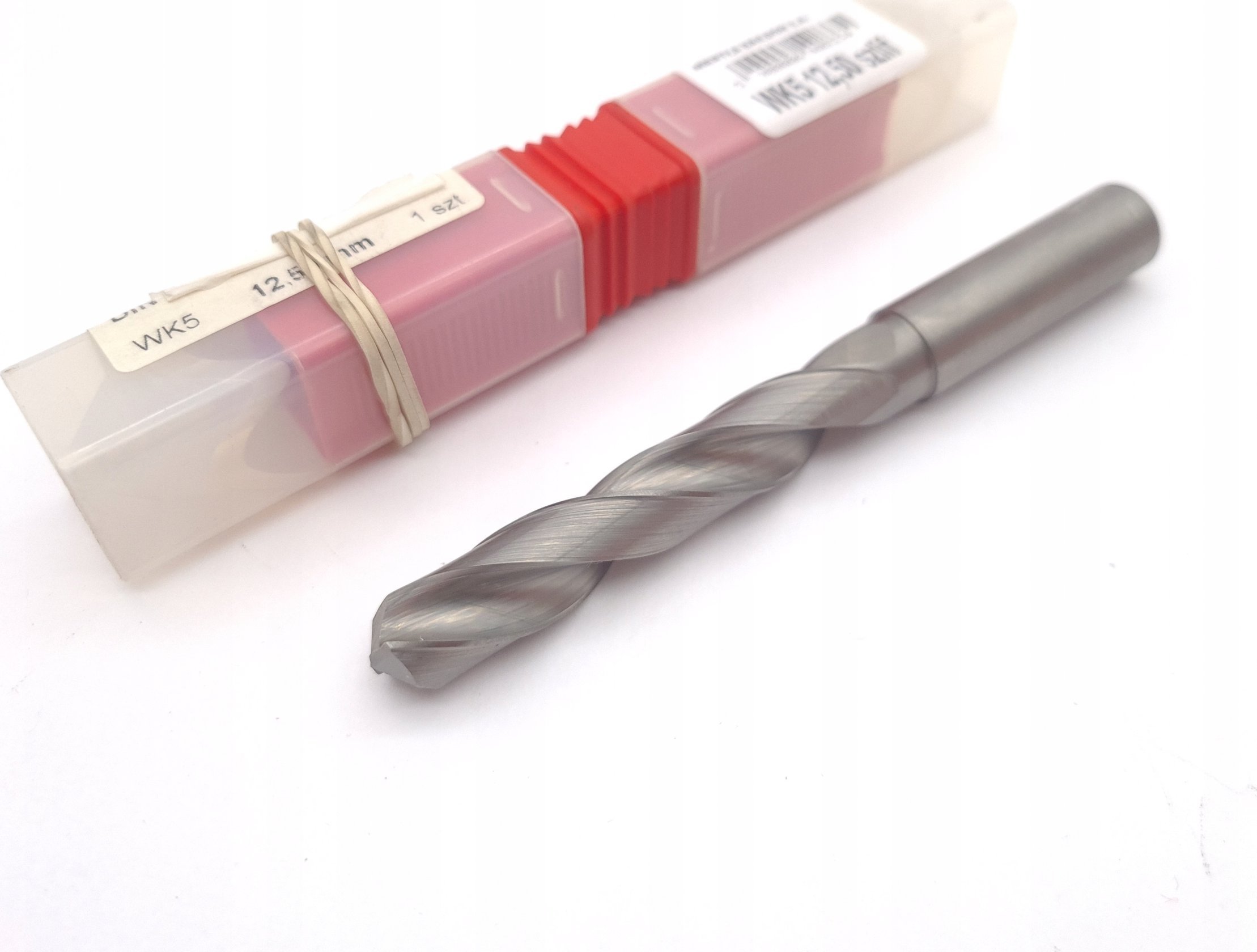 Baildon Wiertło węglikowe DIN 6537 L WK5 12,5 mm, VHM TiAlN, 124-77 mm
