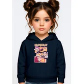 Bluzy dla dziewczynek - BLUZA DZIECIĘCA KPOP DEMON HUNTERS HUNTRIX 146-152 Z KAPTUREM BAWEŁNIANA - miniaturka - grafika 1