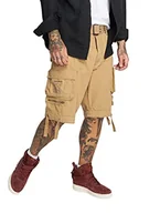Spodenki damskie - Brandit Szorty Savage nowe krótkie spodenki z paskiem Cargo Vintage Short Army Bermudy, beżowy, XXL - miniaturka - grafika 1