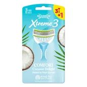 Maszynki do golenia i wkłady - Wilkinson, Sword Xtreme3 Comfort Coconut Delight, Jednorazowe maszynki do golenia dla kobiet, 4 szt. - miniaturka - grafika 1