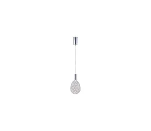 LED Żyrandol na lince LED/6,3W/230V 3000K chrom błyszczący śr. 14 cm - Lampy sufitowe - miniaturka - grafika 1