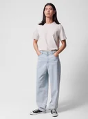 Spodnie męskie - Męskie jeansy baggy Outhorn OTHWSS24TTROM633 - niebieskie - miniaturka - grafika 1