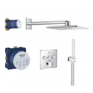 Grohe SmartControl zestaw prysznicowy podtynkowy z baterią i deszczownicą chrom 34712000 34712000 - Deszczownice - miniaturka - grafika 2