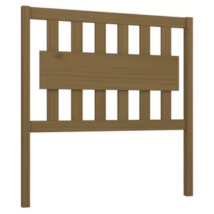 Lumarko Wezgłowie łóżka, miodowy brąz, 95,5x4x100 cm, drewno sosnowe - Inne meble do sypialni - miniaturka - grafika 3